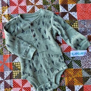 Carter's Sage Printed Bodysuit